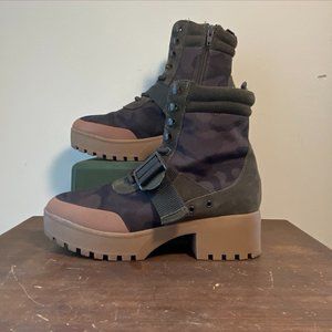 Steve Madden Camo Cargo Booties